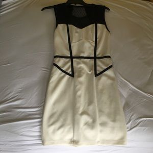 Black and white professional dress sleeveless